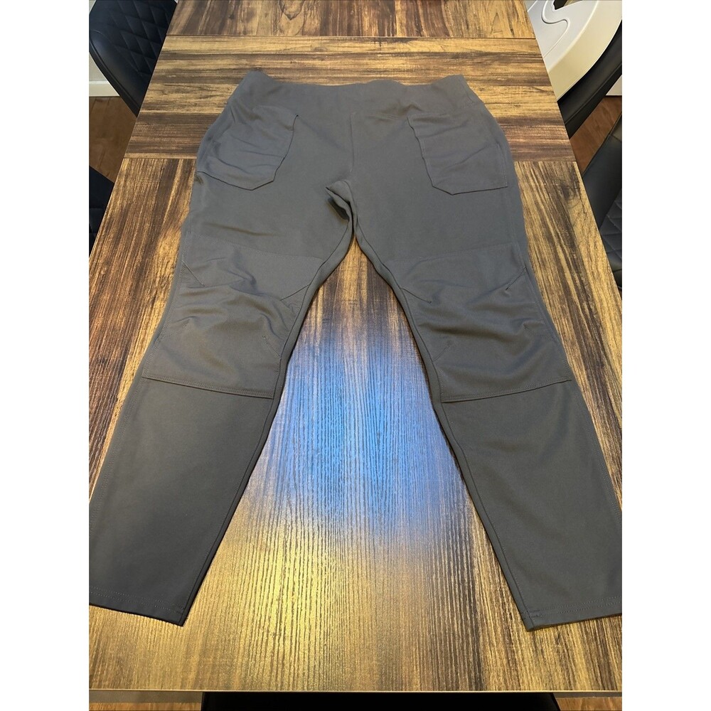 WOMEN'S CARHARTT FORCE® MIDWEIGHT POCKET LEGGING GRAY Sz XL 16-18 EUC 102482 E57